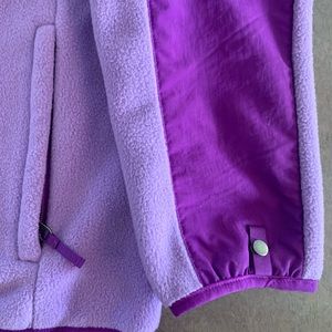 North Face Purple fleece jacket girls XL